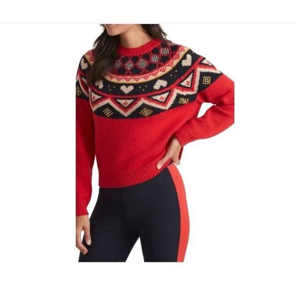 Marine Layer NWT Archive Alpine Holiday Fair Isle Sweater Wool Alpaca Sz Medium - Picture 2 of 11